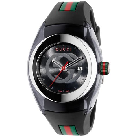 gucci sync xxl ya137101 men's watch|gucci synth quartz rubber strap.